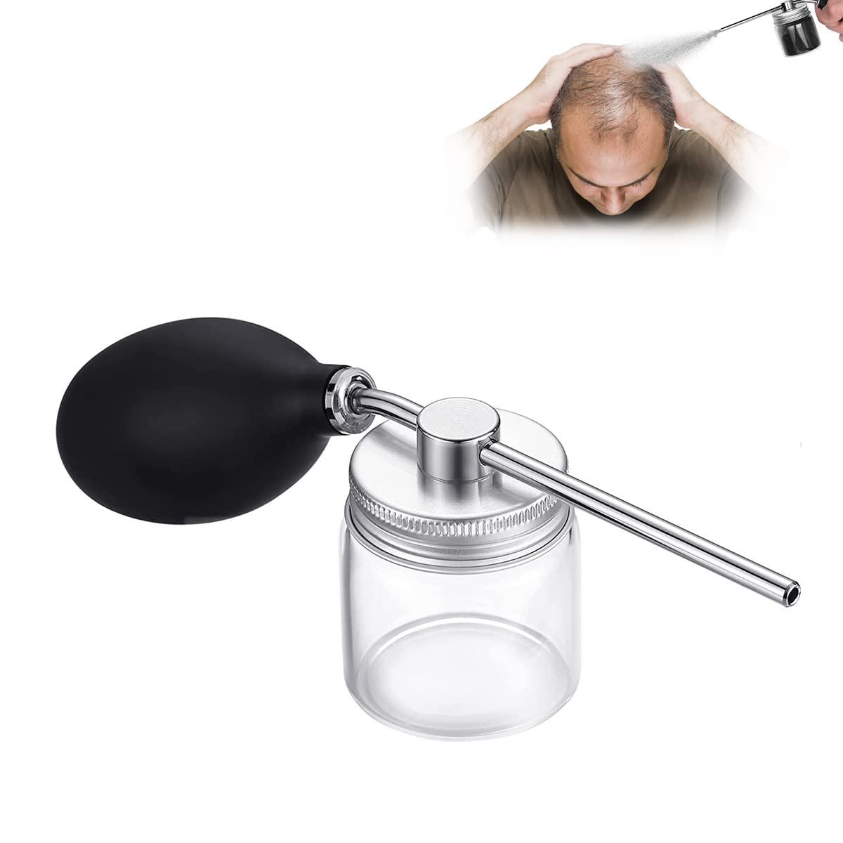 MAYCREATE Hair Building Fibers Spray Applicator, Empty Hair Powder Spray Bottle Reusable Hair Fiber Applicator Pump, Portable Hairdressing Tools for Bald and Thinning Hair MAYCREATE Hair Building Fibers Spray Applicator, Empty Hair Powder Spray Bottle Reusable Hair Fiber Applicator Pump, Portable Hairdressing Tools for Bald and Thinning Hair